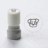 Cartoon Dog Self Inking Stamp Portable DIY Cards Envelopes Scrapbooking Pre-Inked Decorative Puppy Stamper Birthday