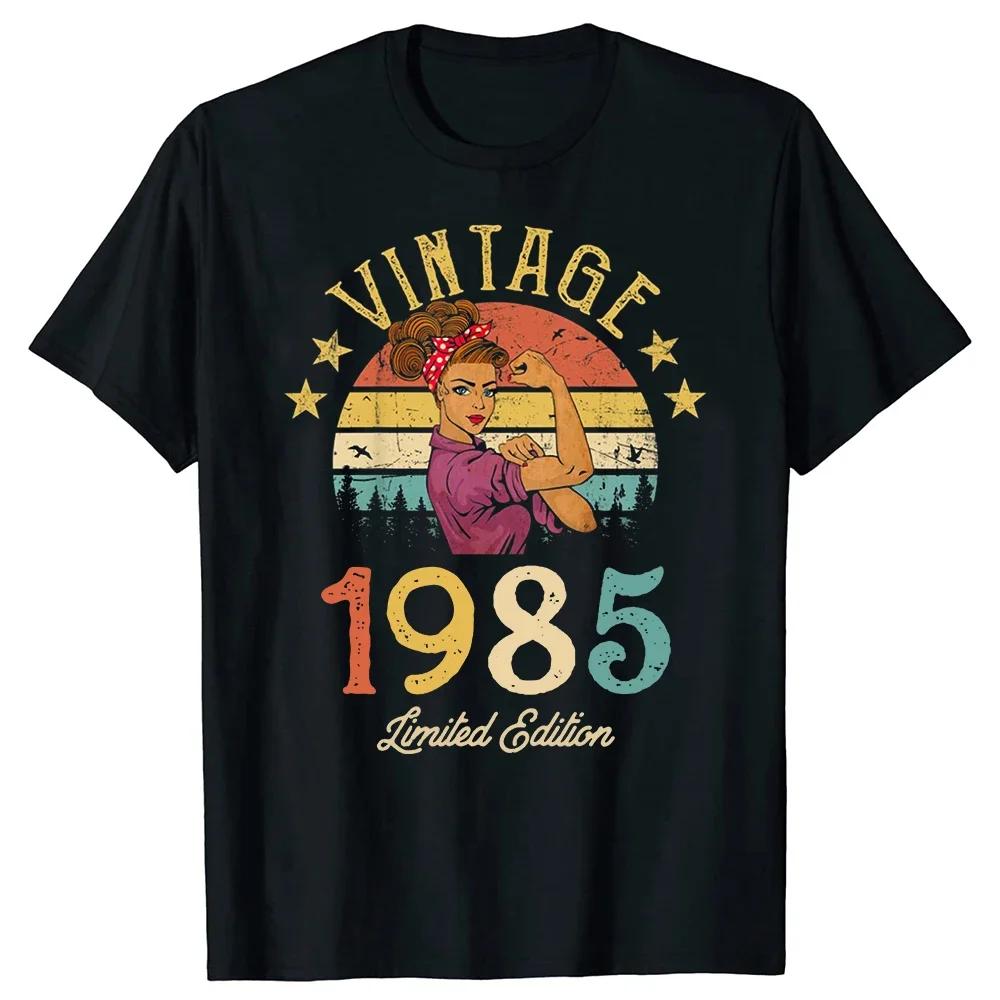 Funny Birthday Gift Vintage Made In 1985 39th Birthday 39 Years Old T Shirts Summer Graphic Streetwear Short Sleeve T-shirt Men