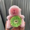 Capybara Plush Keychain Figure Water Otter Stuffed Animal Pp Cotton Child Gift