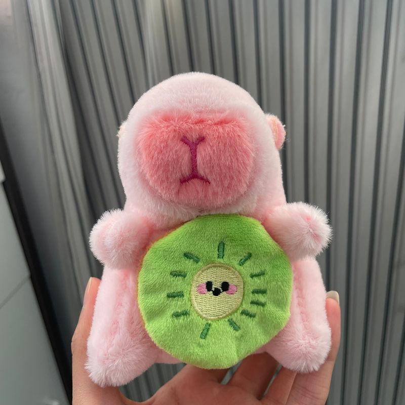 Capybara Plush Keychain Figure Water Otter Stuffed Animal Pp Cotton Child Gift