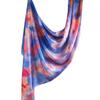 Silk Printed Scarf Wrap Shawl Ethnic Style Marble Lightweight Versatile Accessory Women