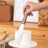 UOSO Wooden Handle Cranked Stainless Steel Baking Spatula