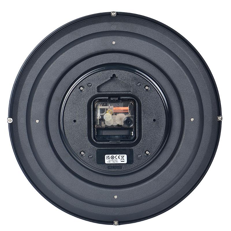 SEIKO Sweeping Seconds Movement Resin Wall Clock Unisex Black QXA794K