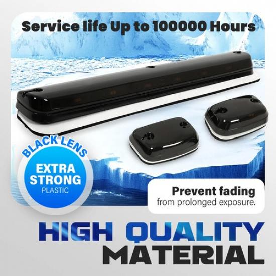 LED Cab Roof Marker Lights Amber For 2007- Chevrolet Silverado 2500HD 3500HD