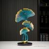 Ginkgo Leaf Sculpture for Home Decoration Creative Light Yellow and Green Simulation Resin Gift Office and Study Living Room 1PC
