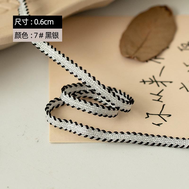 0.4/0 Gold And Silver Bulletless Small Fragrant Wind, Exquisite Keel Snake Belly Rope Clothing Decorative Belt