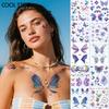 Party Stickers, Trendy Gold and Silver Embossed Valentine's Day Tattoo Stickers, Waterproof and Long-lasting Fake Tattoo Stickers