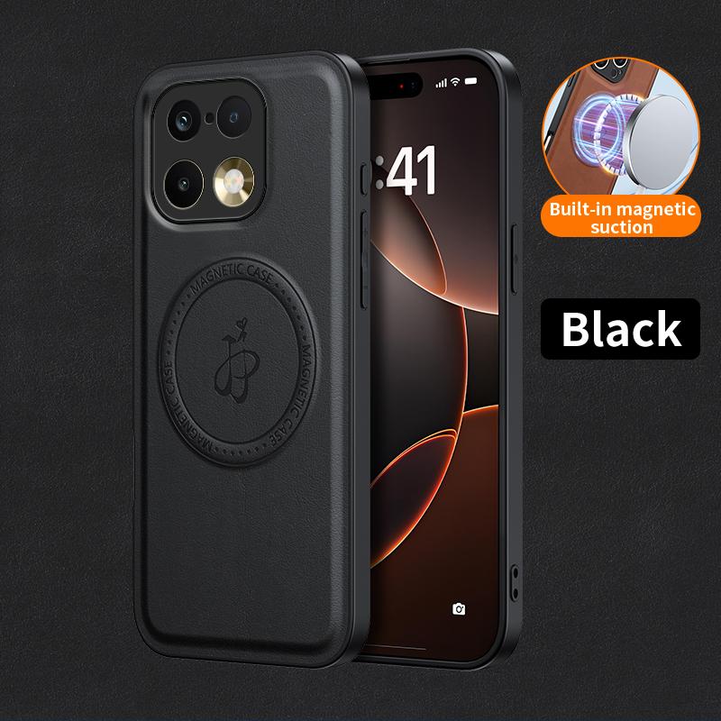 Wireless Charging Magnetic Case for Realme 16 Pro 5G 16 Pro+ Plus Protective Cover PU Leather Hard Back Shell Coque