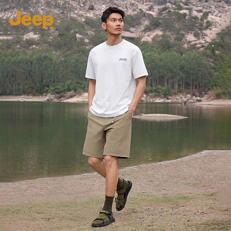Jeep Men s Pure Cotton Casual Short Sleeve T-Shirt 4XL 2200₽
