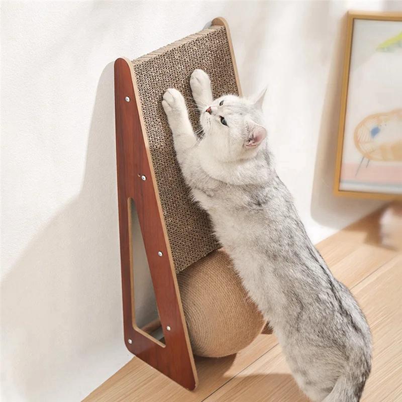 M-Modern-Cat Climbing Board Tripod Type Detachable 3 In 1 Scratching Post Grinding Claw Pet Supplies