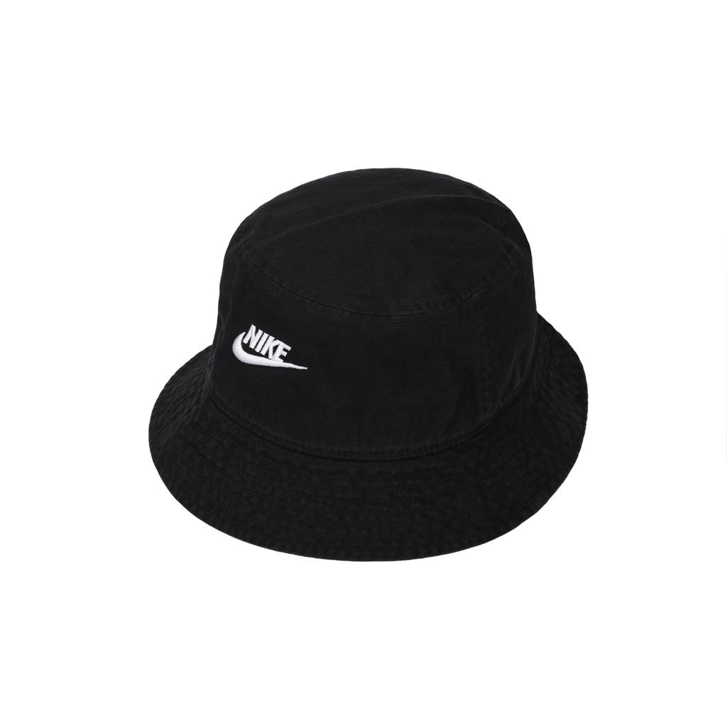 Nike Logo Embroidered Cotton Fisherman Hat Unisex hats Black FB5381-010