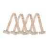4pcs Face Lift Bands with Clip Women Adjustable Elastic Face Lifting Strap Patch for Hair White