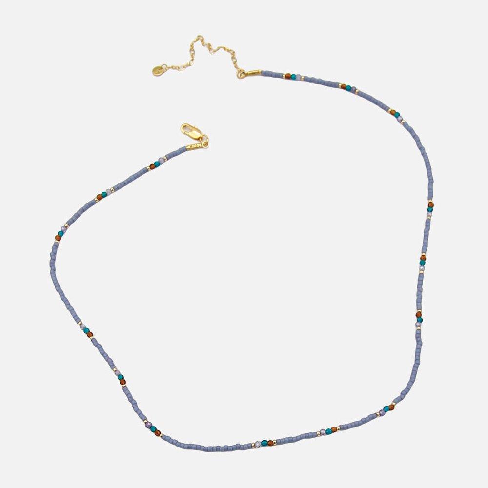 J.Lauren Color Seed Crystal Necklace N01225