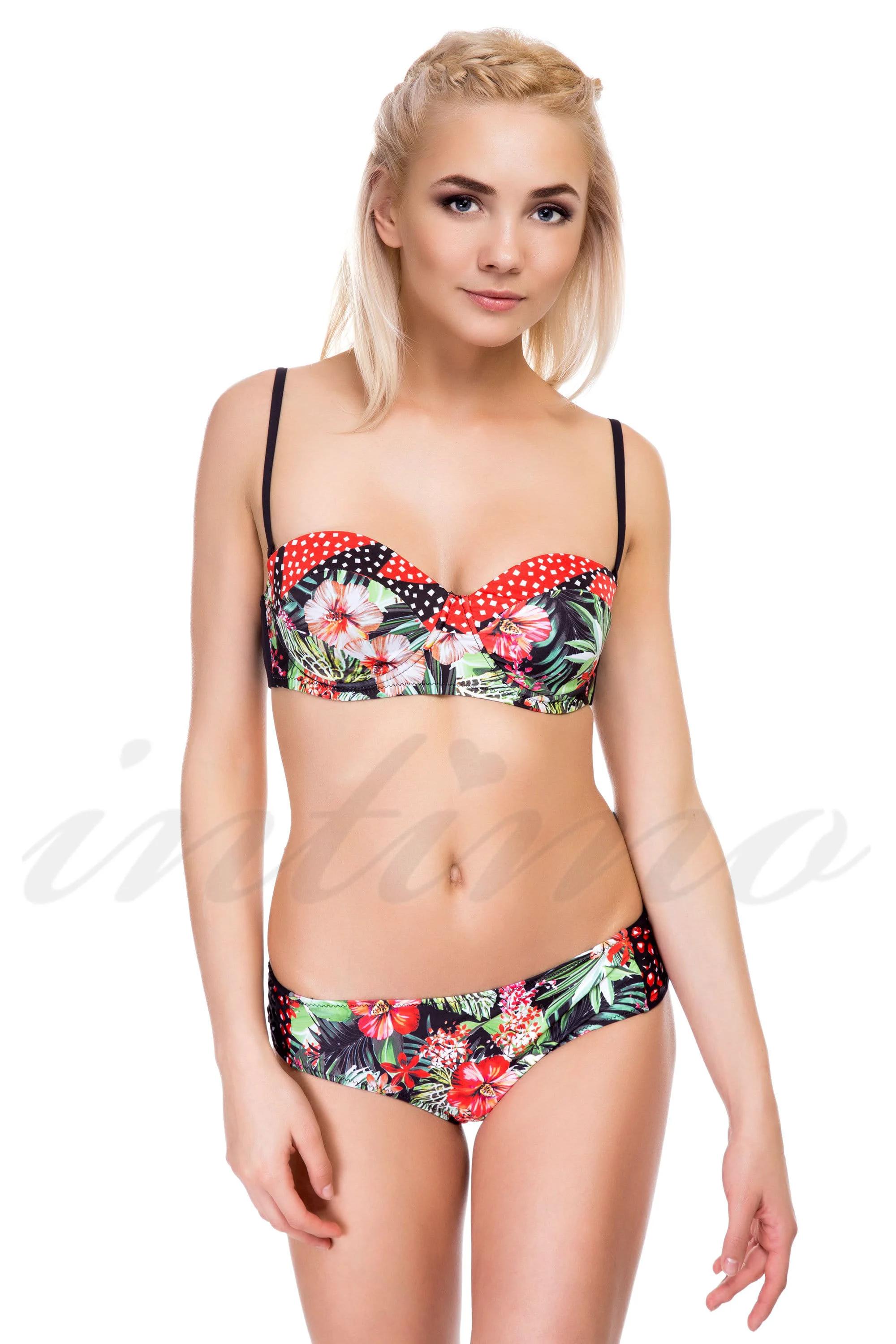 

Купальник з ущільненою чашкою, плавки-шортики Amarea (45892) 42B/S різнокольорові кольору