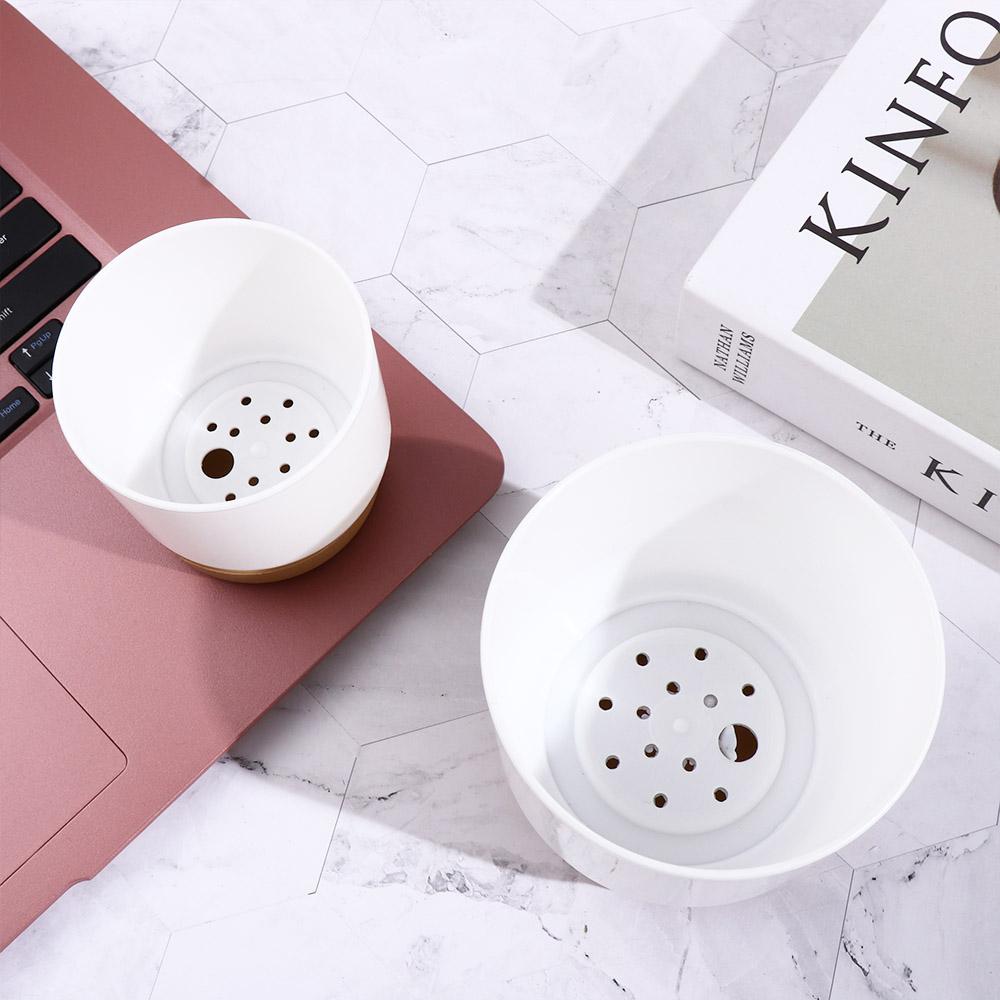 Double-layer Round INS Style Flowerpot Flower Planter Succulent Planter Pot Garden Supplies