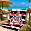 Sport Club Football Crest Printed Microfiber Beach Towel, Soft And Absorbent, Quick-Dry, Ideal for Summer Travel, Beach Essential, Swimming Pool