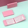 Slim Design Wireless Folding Keyboard Rechargeable Foldable Keyboard Bluetooth Keyboard  Tablet
