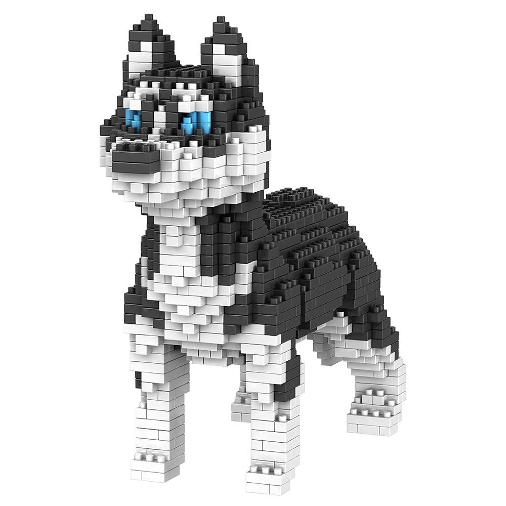 

2000+шт 16013 Mike Dog Building Blocks Diamond Micro Small Particles Spelling Toy Pet Dog Block Model Іграшки для дітей Подарунки