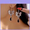 Halloween Gothic Bat Earrings For Women With Alloy Dangle Jewelry Summer