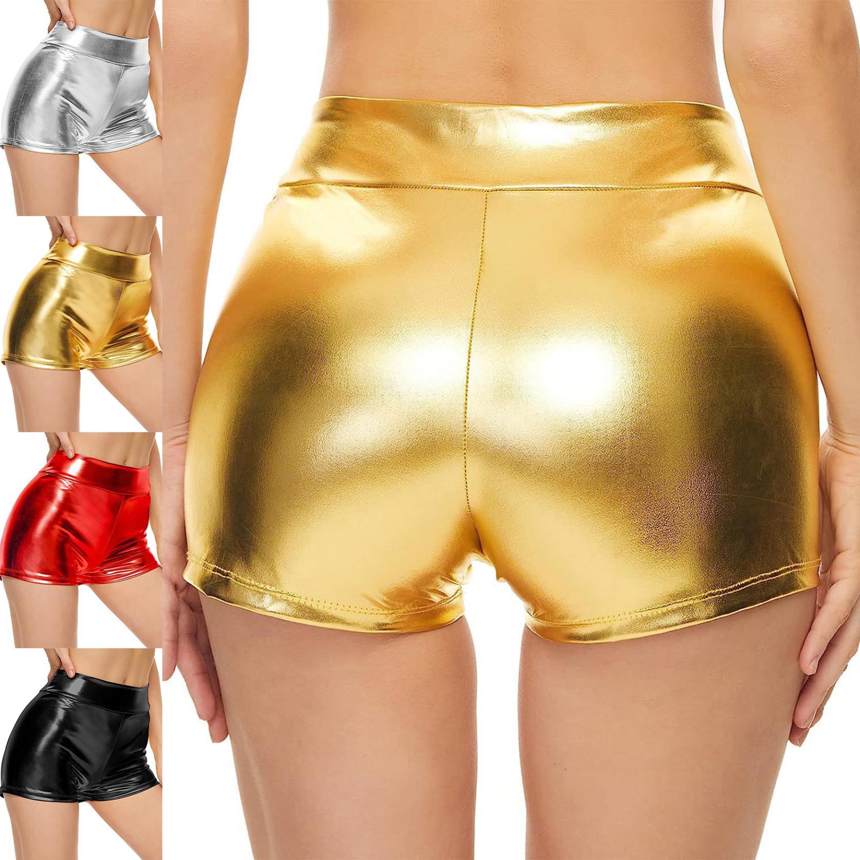 

Блестящие шорты для женщин и девочек, Клубная одежда, шорты для дискотек, обтягивающие шорты для ночного клуба, штаны для танцев на пилоне