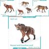 Simulated Wild Animal Wolf Model Ornament For Kids Educational Display With Realistic Design