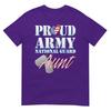 Proud Army National Guard Aunt Usa Heart Flag Shirt Tshirt