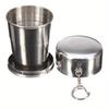 1pc Mini Collapsible 75/150/250ml Alcohol Cup Stainless Steel Portable Outdoor Wine Cup Travel Wash Mug Practical Drinkware