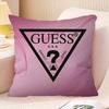 Fashion G_GuessS Logo Printed Office Cushion Pillowcase Car Cushion Cover45X45CM Lumbar Pillowcase Sofa Pillowcover