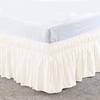 Wrap Around Style Bed Skirt Fade Resistant Bed Protector Bed Accessory Bed Dust Cover  Hotel