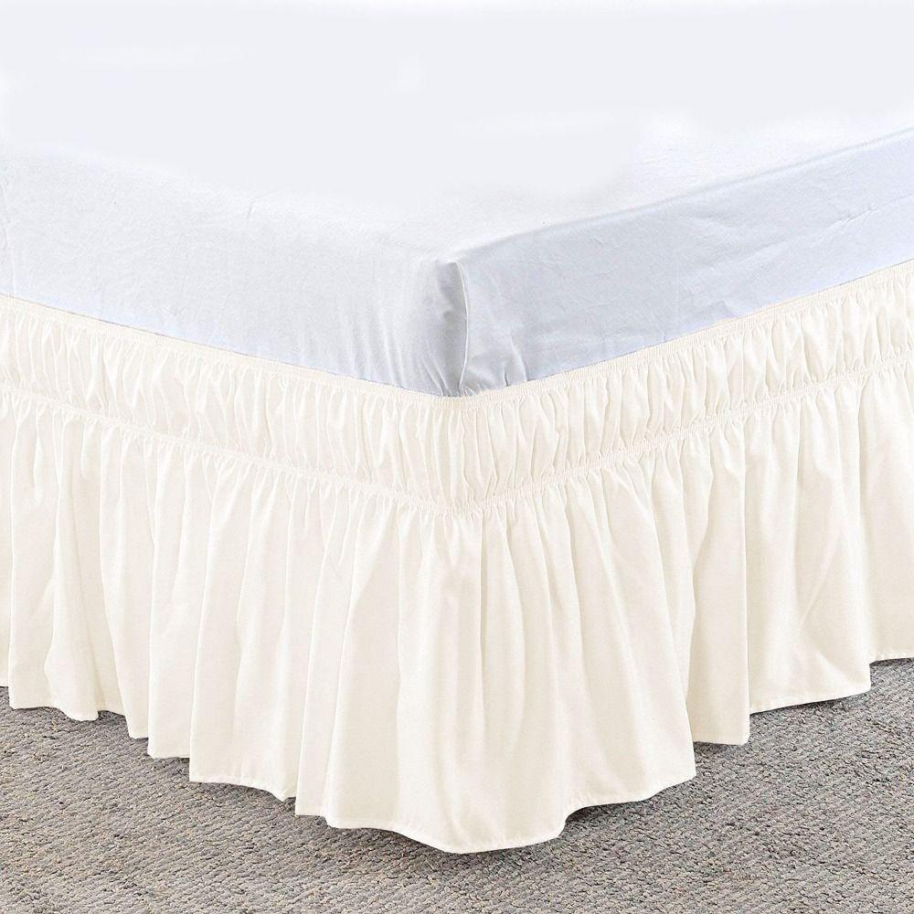 Ruffles Bed Dust Cover Fade Resistant Bed Protector Bed Accessory Bed Skirt  Hotel