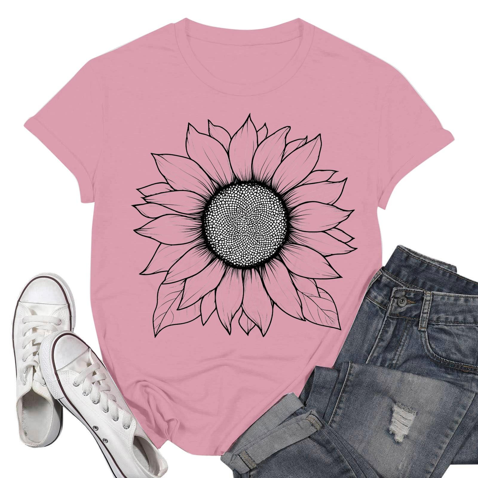 

Женские модные повседневные пуловеры с короткими рукавами и круглым вырезом с принтом M розовый