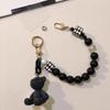 Lock Chain Line with Clip for Women's Crystal Round Bead Bracelet Pendant Mobile Phone Lanyard Wrist Rope Manual Bead Lanyard