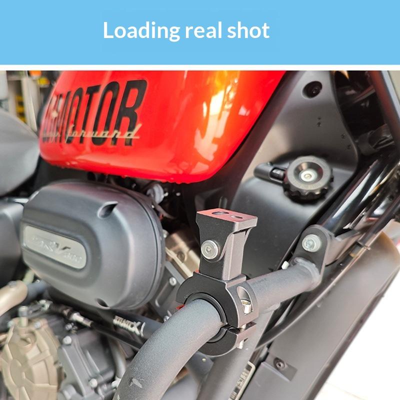 Adjustable Motorcycle Led Light Brackets Bumper Modified Headlight Mount Bracket Universal Mount Kit Internal Dia 18-32Mm