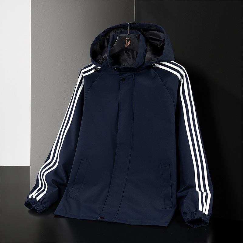 New Three-bar Sports Jacket for Spring and Autumn Men's Casual Jacket for Men's Spring Waterproof Outdoor Clip