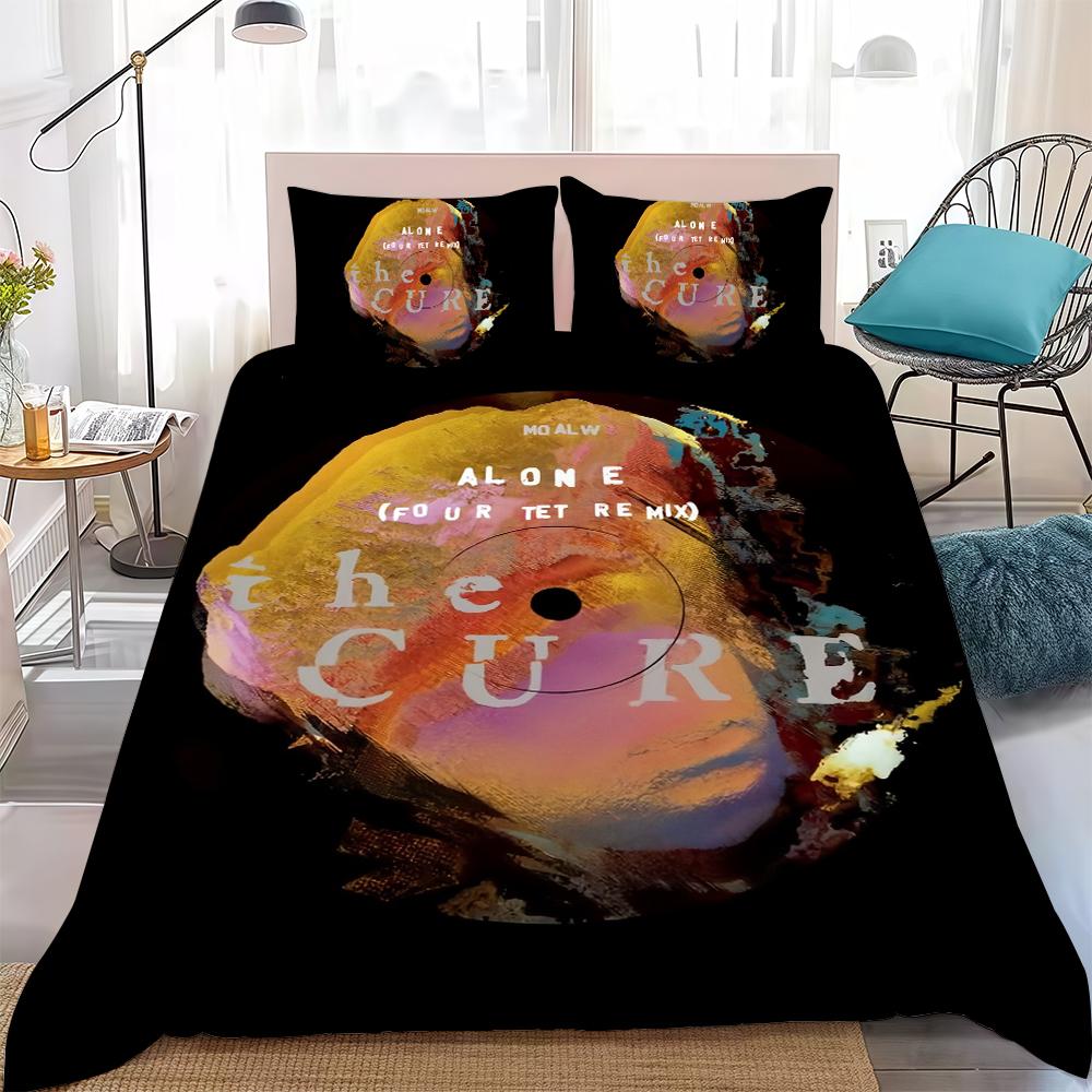 Band THE C-Cure-S Music Duvet Cover Set Soft Wash Bed 3 Piece Summer Comfortable Student Dormitory Home Baby Bedding Best seller