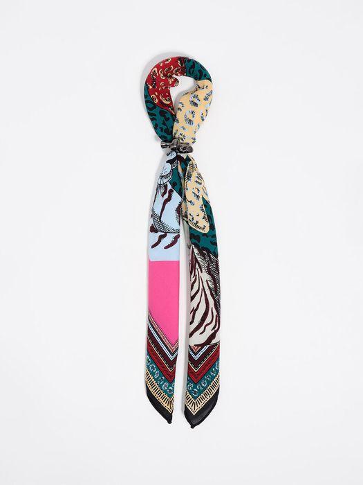 BIMBA Y LOLA Chat Cœur Aigue-marine Charm Écharpe B256AIZ014MUF