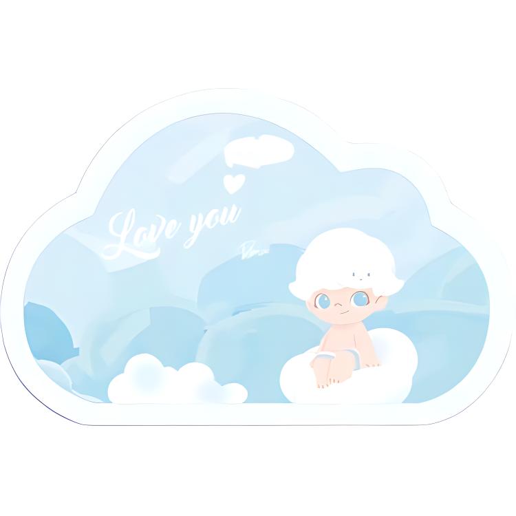 New POP MART DIMOO Cloud Photo Frame Blue Trend Based Products PPMT-2402-0013