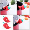 1PC Creative Cute Little Pepper Carrot Chicken Leg Modeling Pot Lid Raising Silicone Anti-Spill Kitchen Practical Fun Gadget