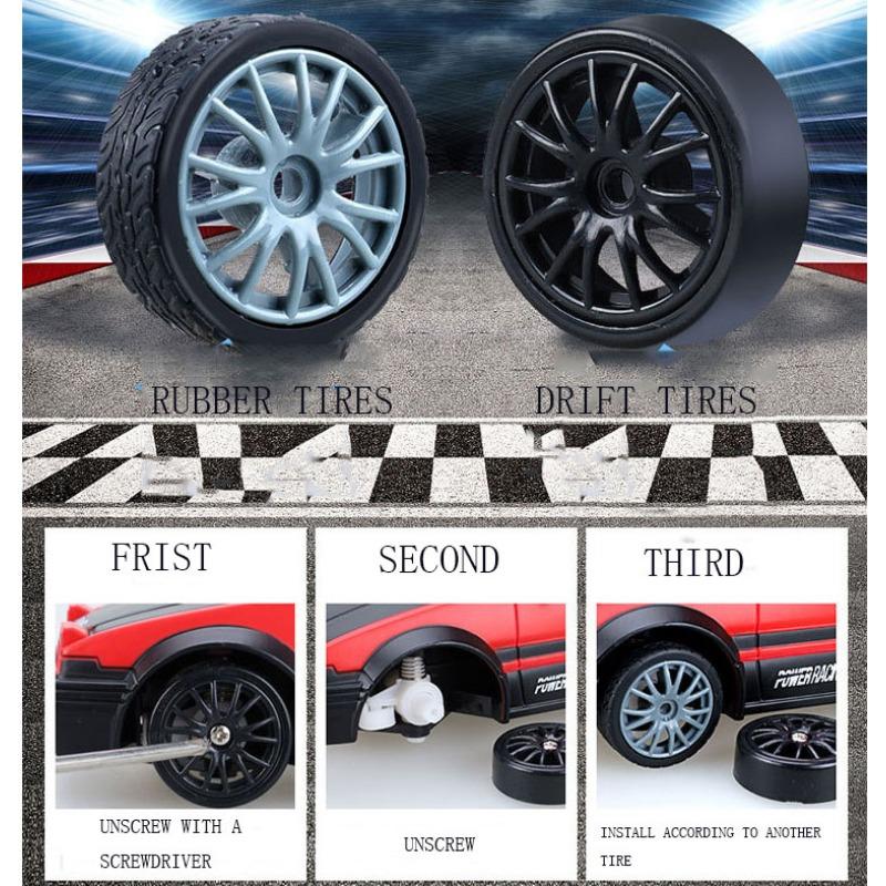 2,4G High Speed ​​Drift Rc Auto 4WD Spielzeug Fernbedienung AE86 Modell GTR Fahrzeug Auto RC Rennwagen Spielzeug für Kinder Weihnachtsgeschenke