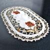Kitchen Dining Table Place Mats Embroidered Floral Lace Doily Placemat 30*45cm