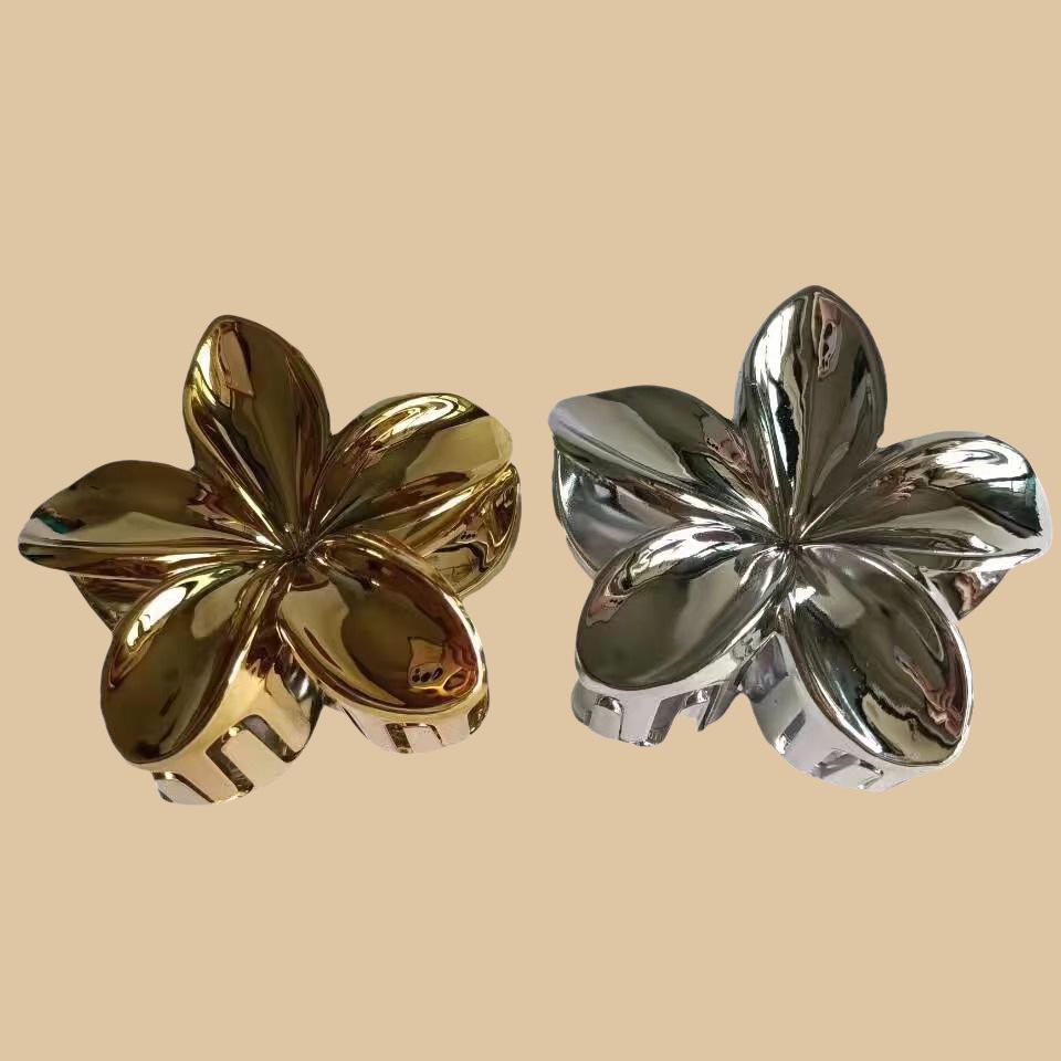 Large Cross-Border Alloy-Plated Hairpin Shark Clip for Updo Hairstyles