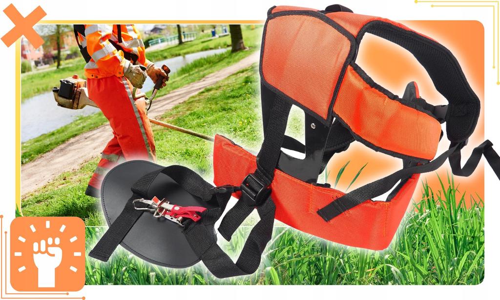 Strong Straps for Petrol Brushcutter String Trimmer Carrying Straps Harness Adjustable