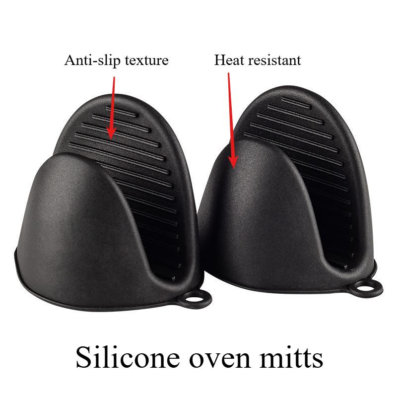 Heat Resistant Silicone Oven Mitts Kitchen Gloves For Microwave Oven Grips Pot Holder Non-Slip Protection Kitchen Accessories Quality