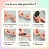 120Pcs Breathable Waterproof Jelly Stickers, Nail Adhesive Tools for Press On Nails