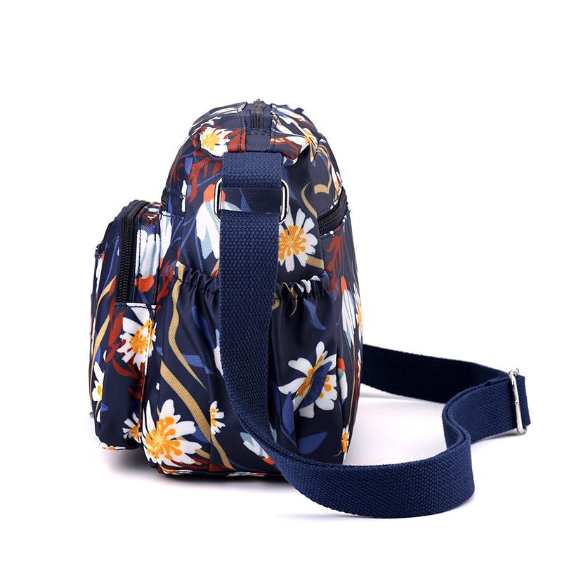 Women's Nylon Bag Printed Bag Small Bag Shoulder Crossbody Bag Middle-Aged Mother's Bag