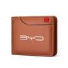 For BYD Song Plus Atto 3 Han EV Tang DM Qin Seal Dolphin Multi Car Wallet ID Credit Card Purse Leather Storage Key Case Accessor