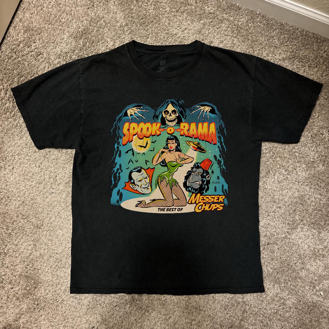 Messer Chups Spook-O-Rama T-Shirt Unisex Full Size S-5XL S разноцветный