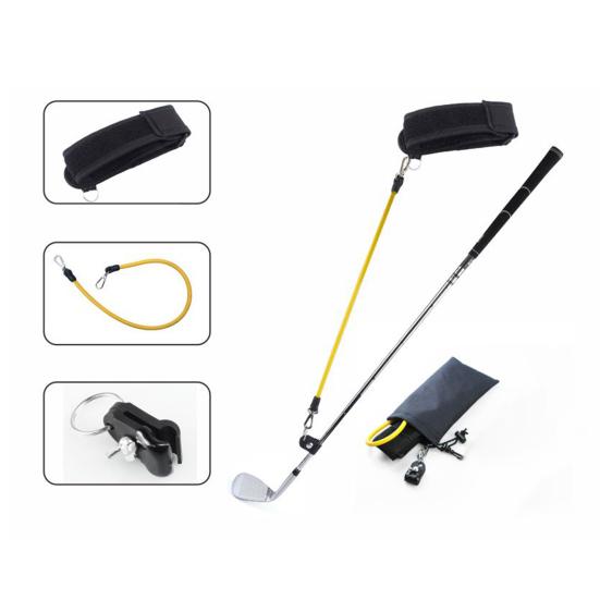 1 Set Golf Swing Trainer Flexible Ergonomic Strong Toughness Correct Posture Swing Power Elasticity Exercise Rope Golf Sports