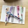 24pcs Black KPop Devil Hunter Student Pen, Exam Drawing Set, Anime Cartoon Characters, Stationery, School Supplies Gifts