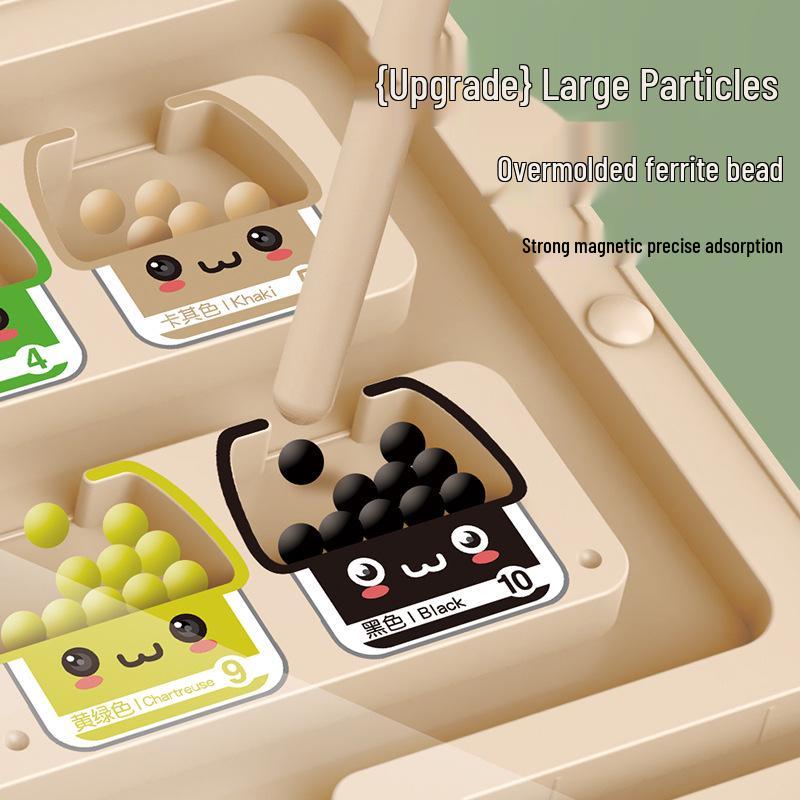 Magnetic Maze Ball Game: Early Education Logic and Concentration Toy for Babies with Pen Control.